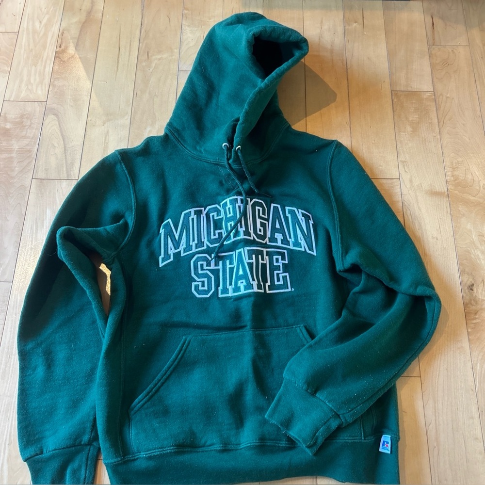 Russell Athletic Green Michigan Hoodie